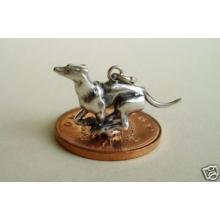 Racing Greyhound Sterling Silver Charm