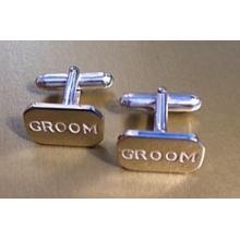 Sterling Silver Groom Wedding Cufflinks