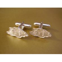 Sterling Silver Isle of Man Map Cufflinks